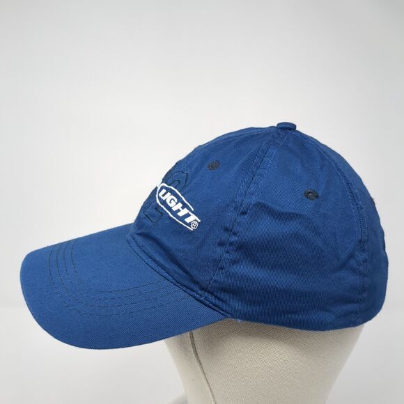 Bud Light 82 Strapback Hat Blue One Size Adjustable Embroidered 6 Panel - Picture 3 of 9